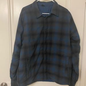 North Face Mens Reversible Button Up Jacket